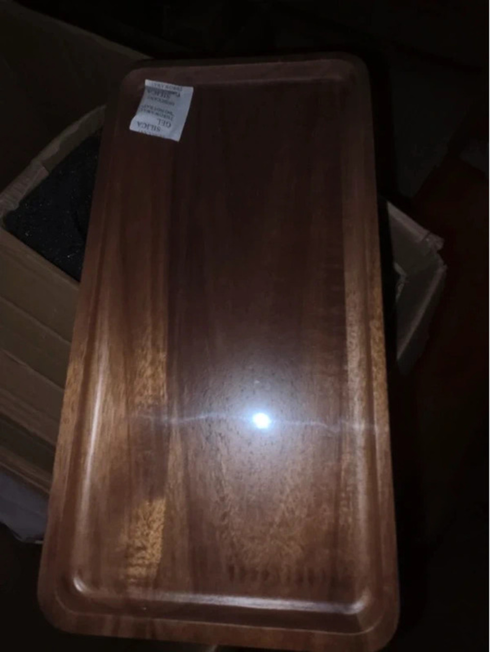 Wood tray aracia set of 2